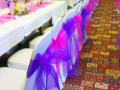 An image of chair-cover colours/types available for hire 1