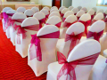 An image of chair-cover colours/types available for hire 2
